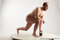 Nude Man White Standing poses - ALL Average Short Brown Standing poses - knee-bend Realistic